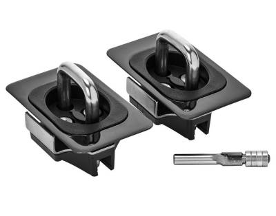 SpeedStrap - SpeedStrap 5066 Gunmetal Flush Fit Retractable Tie-Down Anchors for 95+Dodge