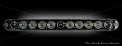 Recon - Recon 26418BKW 15" Mini Tailgate Light Bar Red RunningBrakeTurn Smoked Lens