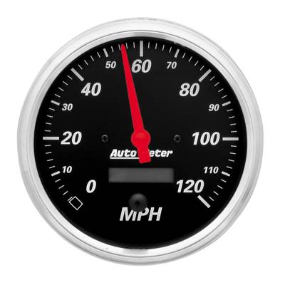 AutoMeter - AutoMeter 1489 Designer Black Speedometer Gauge 5" Electric Programmable