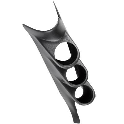 AutoMeter - AutoMeter 12123 Triple Gauge Pod Pillar Replacement Black 2-1/16" for Mustang