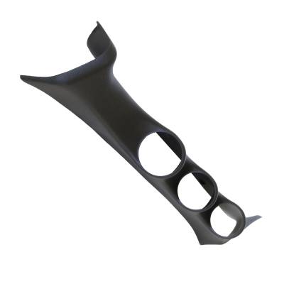 AutoMeter - AutoMeter 17313 Triple Gauge Pod Pillar Replacement Black 2-1/16"