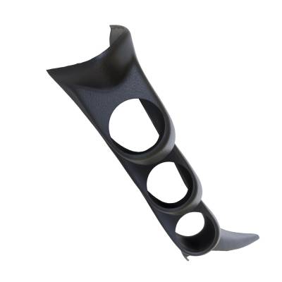 AutoMeter - AutoMeter 17107 Triple Gauge Pod Pillar Replacement Black 2-1/16"