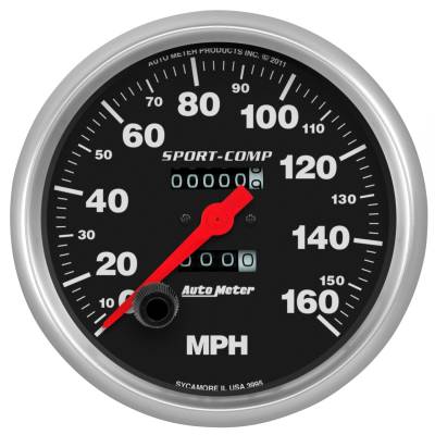 AutoMeter - AutoMeter 3995 Sport-Comp Speedometer Gauge 5" Mechanical