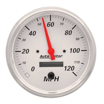 AutoMeter - AutoMeter 1389 Arctic White Electric Programmable Speedometer