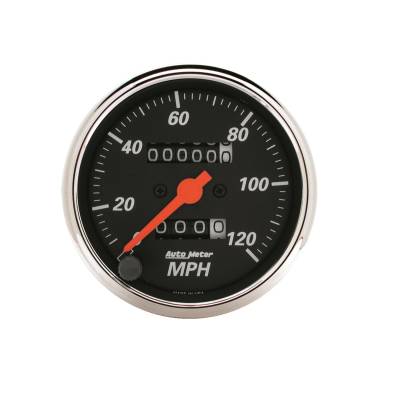 AutoMeter - AutoMeter 1476 Designer Black Mechanical Speedometer