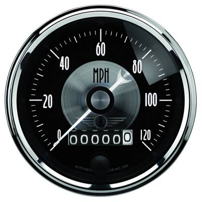 AutoMeter - AutoMeter 2088 Prestige Series Black Diamond Electric Programmable Speedometer