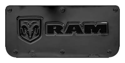 Gatorback - Gatorback Replacement 14" Mud Flap Plate Gunmetal for Ram Head Logo GM755829