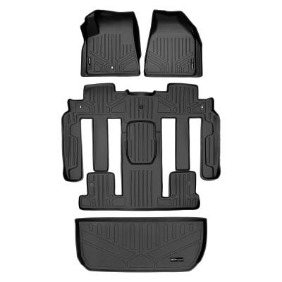 SMARTLINER - SMARTLINER A0043/B0044/D0044 3 Row Floor Mats w/Behind 2nd Row Cargo Liner