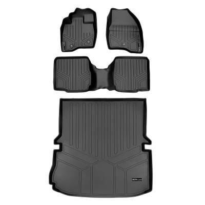 SMARTLINER - SMARTLINER A0082/B0109/D0082 2-Row Floor Liners +Behind Second Row Cargo Liner