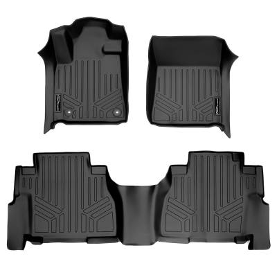 SMARTLINER - SMARTLINER SA0108/B0272 Front/Rear BLACK Floor Liners for Toyota Sequoia