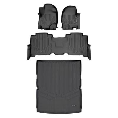 SMARTLINER - SMARTLINER A0350/B0351/D0351 2-Row Floor Liner +Behind Second Row Cargo Liner