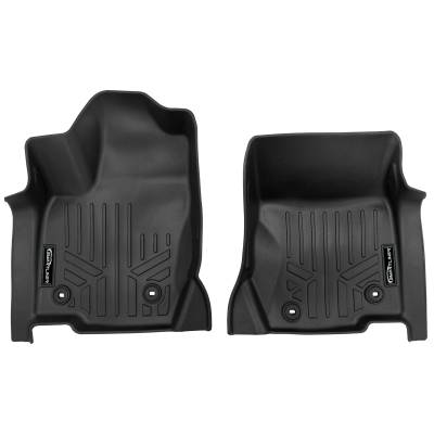 SMARTLINER - SMARTLINER SA0750 Front BLACK Floor Liners for Toyota Land Cruiser/Lexus GX550