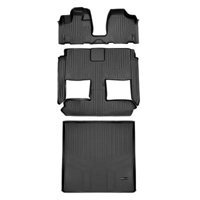 SMARTLINER - SMARTLINER A0213/B0046/D0181 OTH First Row + Second Row Floor Liners w/Cargo