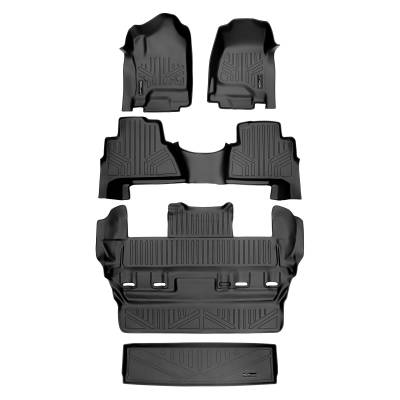 SMARTLINER - SMARTLINER A0136/B0163/C0153/E0153 3Row Floor Liners +Behind 3rd Row Cargo Liner