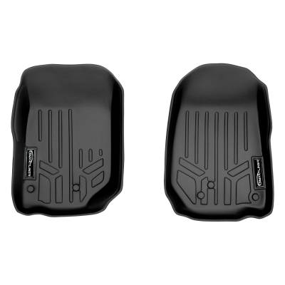 SMARTLINER - SMARTLINER SA0139 Front BLACK Floor Liners for 07-18 Jeep Wrangler JK
