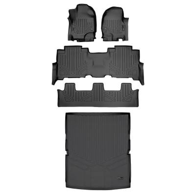 SMARTLINER - SMARTLINER A0350/B0351/C0351/D0351 3 Row Floor Mats w/Behind 2nd Row Cargo Liner