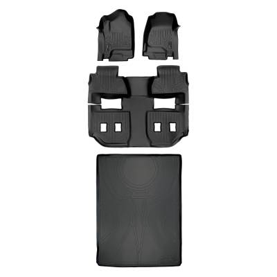 SMARTLINER - SMARTLINER A0136/B0159/D0159 2-Row Floor Liners +Behind Second Row Cargo Liner