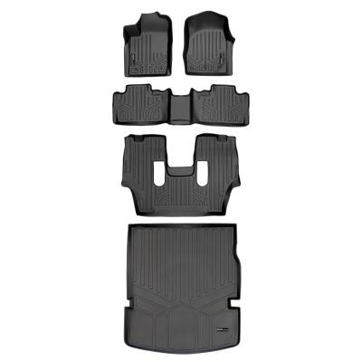 SMARTLINER - SMARTLINER A0127/B0071/C0233/D0113 3 Row Floor Mats w/Behind 2nd Row Cargo Liner