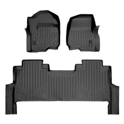 SMARTLINER - SMARTLINER SA0246/B0298 F/R Floor Mat Set for 17-25 Ford F250/F350