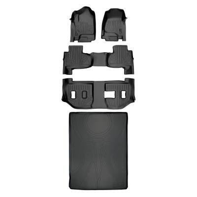 SMARTLINER - SMARTLINER A0136/B0221/C0166/D0159 3 Row Floor Mats w/Behind 2nd Row Cargo Liner