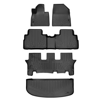 SMARTLINER - SMARTLINER A0417/B0417/C0417/E0417 3Row Floor Liners +Behind 3rd Row Cargo Liner
