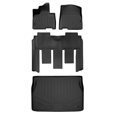 SMARTLINER - SMARTLINER A0556/B0730/D0556 2-Row Floor Liners & Behind Second Cargo Liner