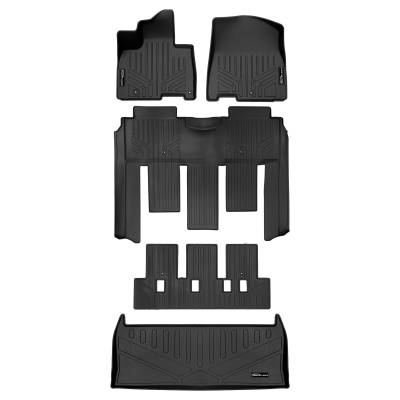 SMARTLINER - SMARTLINER A0556/B0730/C0730/E0556 3-Row Floor Liners w/Under Deck Cargo Liner