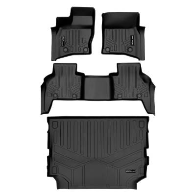 SMARTLINER - SMARTLINER A0564/B0629/D0629 2-Row Floor Liners +Behind Second Row Cargo Liner