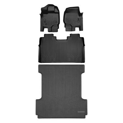 SMARTLINER - SMARTLINER A0167/B0188/K0167 2-Row Floor Liners +Truck Bed Mat