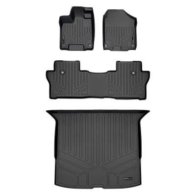 SMARTLINER - SMARTLINER A0422/B0422/D0422 2-Row Floor Liners +Behind Second Row Cargo Liner