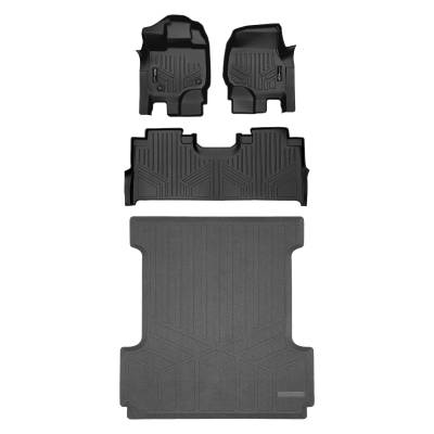 SMARTLINER - SMARTLINER A0167/B0624/K0167 2-Row Floor Liners +Truck Bed Mat