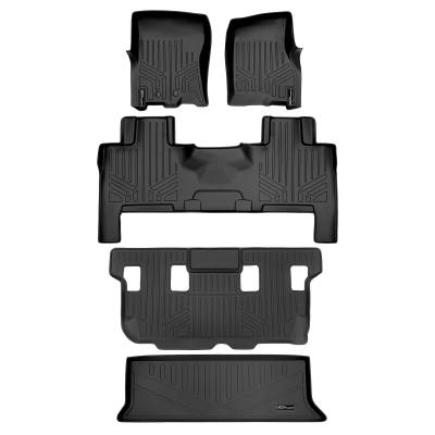 SMARTLINER - SMARTLINER A0183/B0183/C0183/E0183 3Row Floor Liners +Behind 3rd Row Cargo Liner