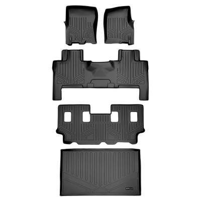 SMARTLINER - SMARTLINER A0183/B0183/C0185/E0185 3Row Floor Liners +Behind 3rd Row Cargo Liner
