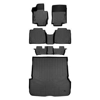 SMARTLINER - SMARTLINER A0471/B0498/C0498/D0498 3 Row Floor Mats w/Behind 2nd Row Cargo Liner