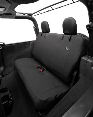 Bestop - Bestop Polyester Rear Seat Cover Black Diamond for Wrangler JL 2DR 29292-35