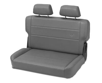 Bestop - Bestop 39440-09 Trailmax II Vinyl Rear Seat Charcoal/Gray for 55-83 Jeep CJ5