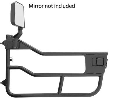 Bestop - Bestop Front Element Tube Doors-Matte Black for Jeep CJ7/YJ 51824-01