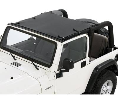 Bestop - Bestop 52403-35 Black Diamond Sun Targa Bikini Top for Jeep Wrangler TJ
