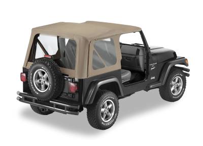 Bestop - Bestop Replace-A-Top for OEM Hardware Dark Tan for Wrangler TJ 51127-33