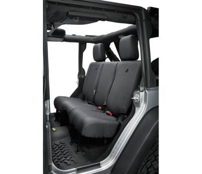 Bestop - Bestop Polyester Rear Seat Cover Black Diamond for Jeep JK 4DR 29284-35