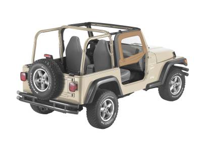Bestop - Bestop 51790-37 Front Upper Soft Half Doors Spice for 97-06 Jeep Wrangler TJ