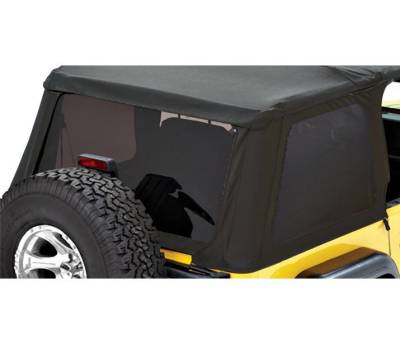 Bestop - Bestop Soft Top Replacement Window Set Black Twill for Wrangler TJ 58420-17