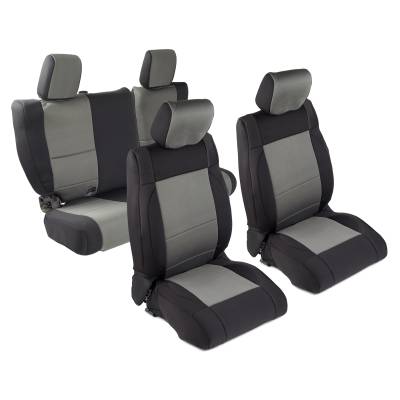 Smittybilt - Smittybilt 471822 Neoprene Seat Cover Set Gray for Jeep Wrangler 4DR