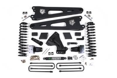 Zone Offroad - Zone Offroad ZONF61 4" Suspension Lift Kit w/o Shocks for 20-22 F250/F350 SD Gas