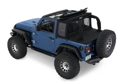 Bestop - Bestop 53903-35 Black Diamond Halftop Soft Top for 18-23 Jeep Wrangler JL 2DR