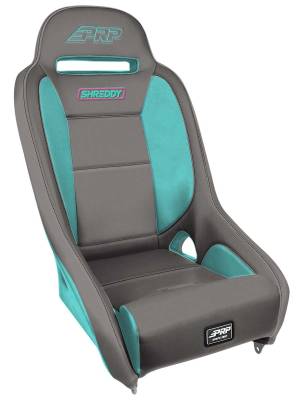 PRP - PRP Comp Elite Shreddy High Back Suspension Seat-Gray/Teal SHRDYA8301-04