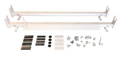 TrailFX - TrailFX FCLR005W Universal Van Rack 500 lb 2 Bar 53-63" Adjustable White Steel