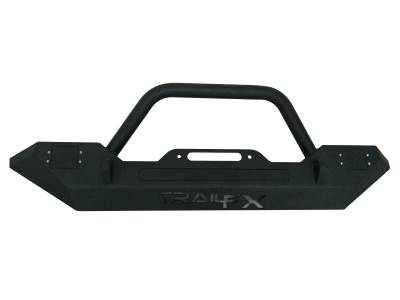 TrailFX - TrailFX J031T Bumper One Piece Direct-Fit w/Bull Bar Winch D-Rings Lights