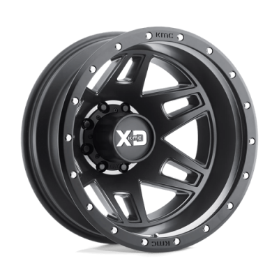 XD - XD Wheels XD130 MACHETE DUALLY 17x6.5 8x200 -155mm Satin Black XD130765827155N