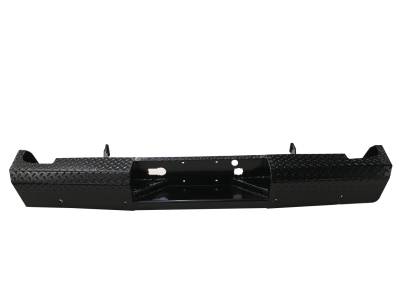 TrailFX - TrailFX FX1017 RR Bumper Direct Fit w/2"Hitch Black Steel w License Plate Mount